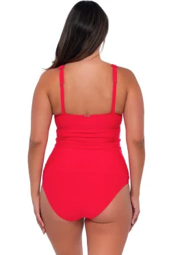 Sunsets Geranium Elsie Tankini Top