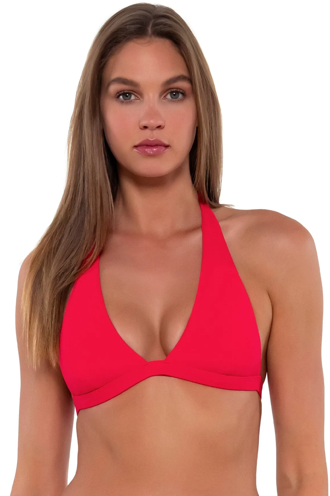 Sunsets Geranium Faith Halter Top