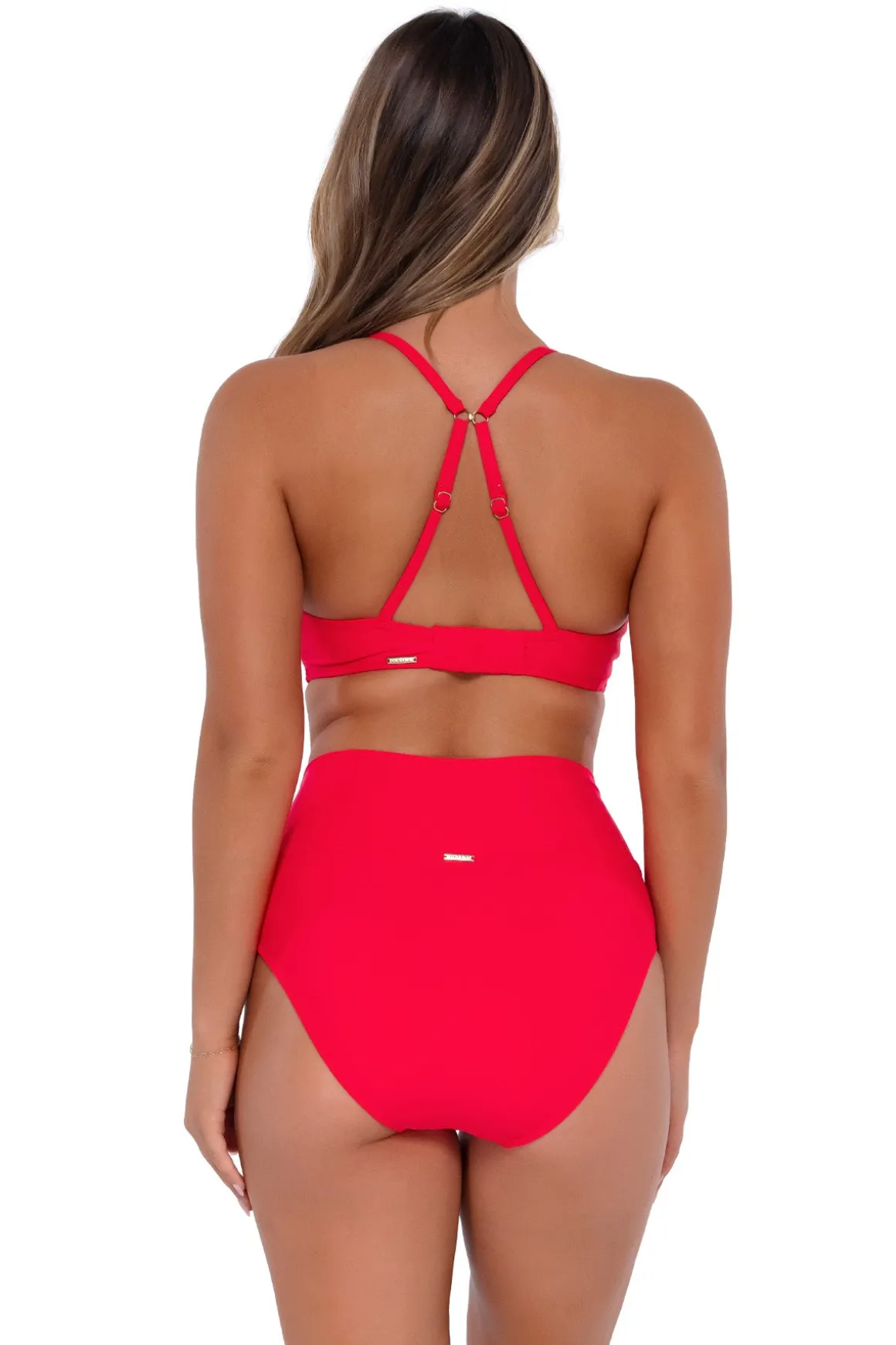 Sunsets Geranium Hannah High Waist Bottom