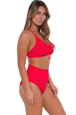Sunsets Geranium Hannah High Waist Bottom