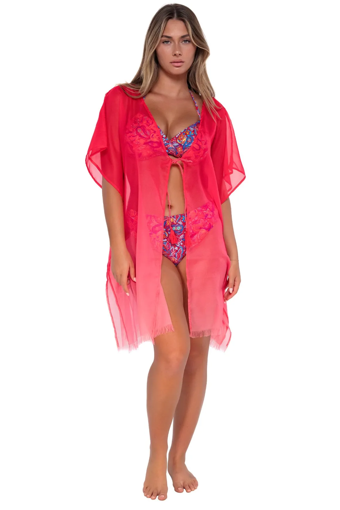 Sunsets Geranium Maldives Tunic