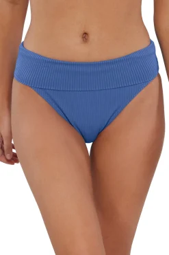 Sunsets Harbor Blue Sandbar Rib Hannah High Waist Bottom