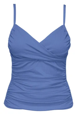 Sunsets Harbor Blue Sandbar Rib Simone Tankini Top