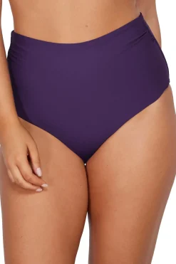 Sunsets Paradise Plum Capri High Waist Bottom