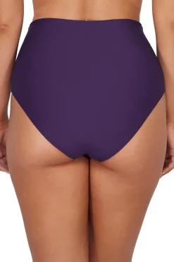 Sunsets Paradise Plum Capri High Waist Bottom