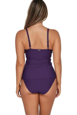 Sunsets Paradise Plum Forever Tankini Top