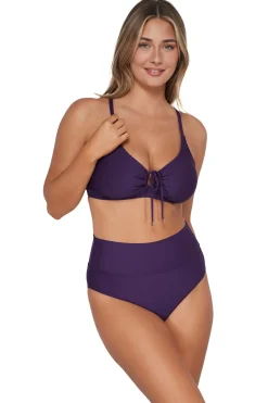 Sunsets Paradise Plum Hannah High Waist Bottom