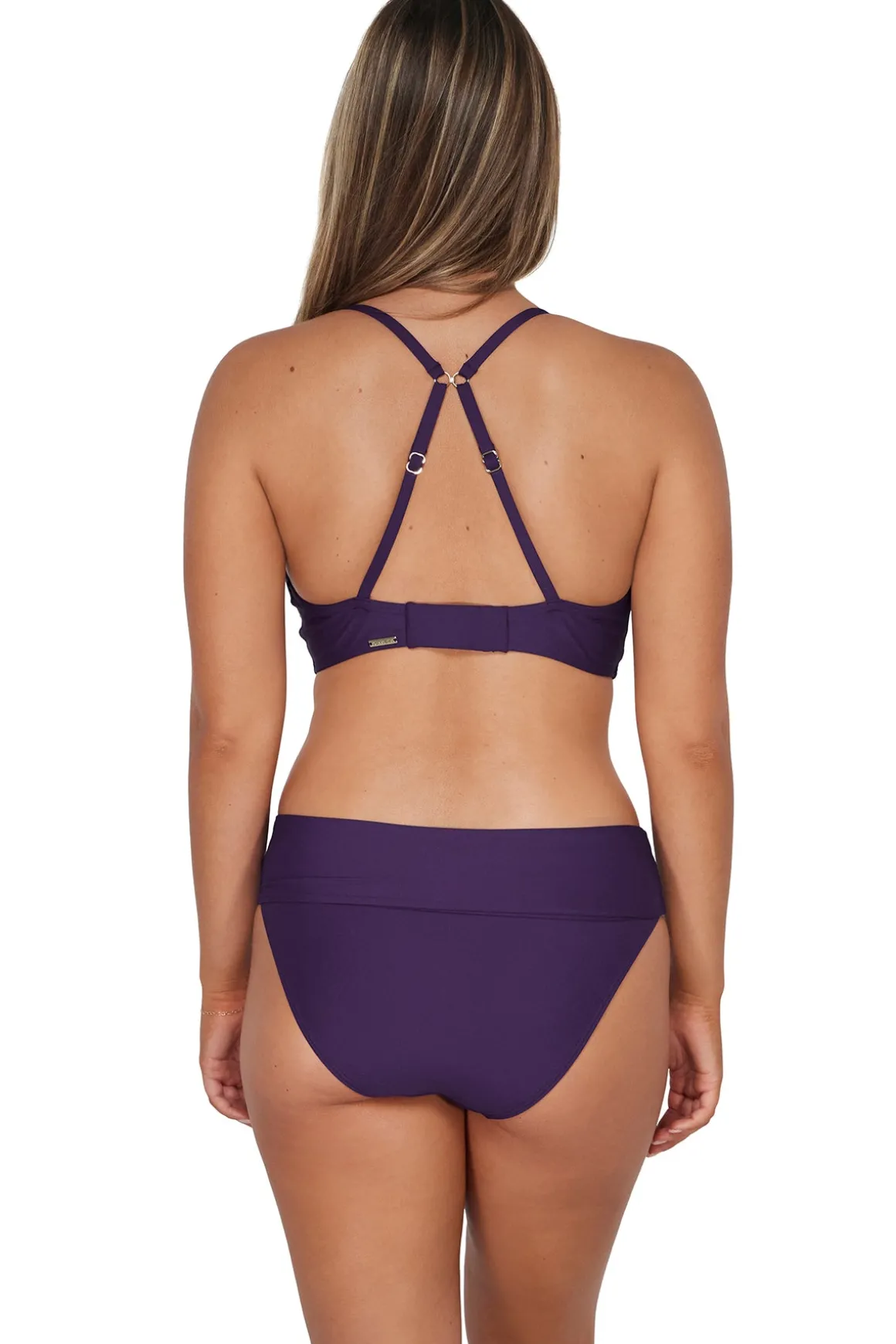Sunsets Paradise Plum Hannah High Waist Bottom