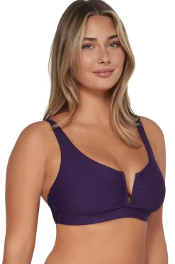Sunsets Paradise Plum Vienna V-Wire Top