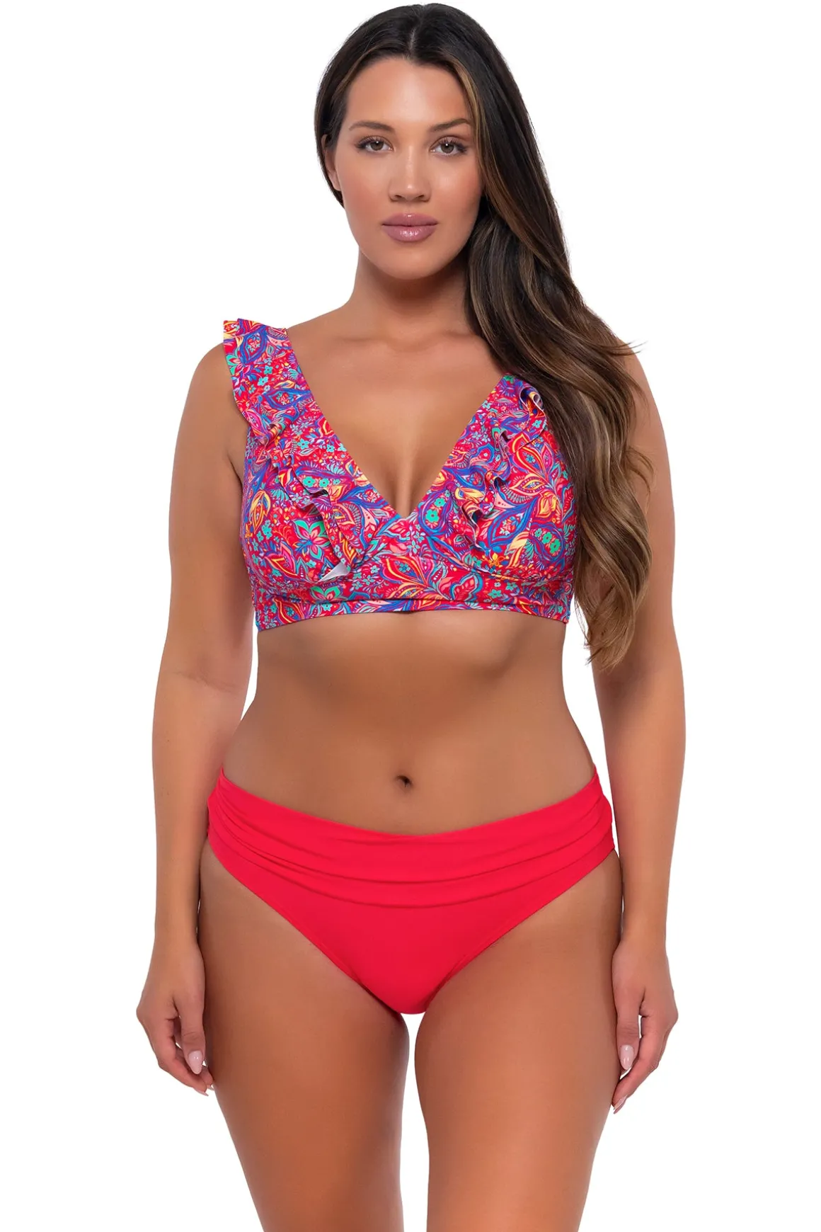 Sunsets Rue Paisley Willa Wireless Top