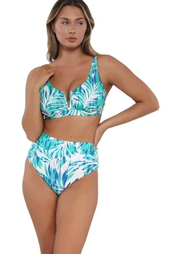 Sunsets Sea Breeze Sandbar Rib Hannah High Waist Bottom