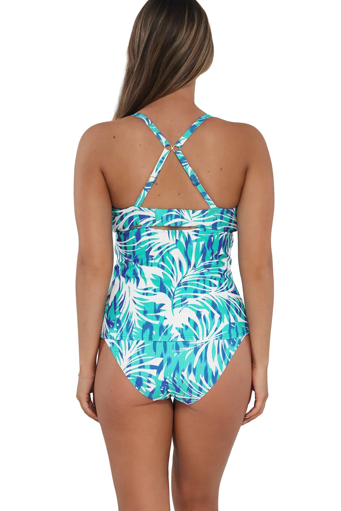 Sunsets Sea Breeze Sandbar Rib Zuri V-Wire Tankini Top