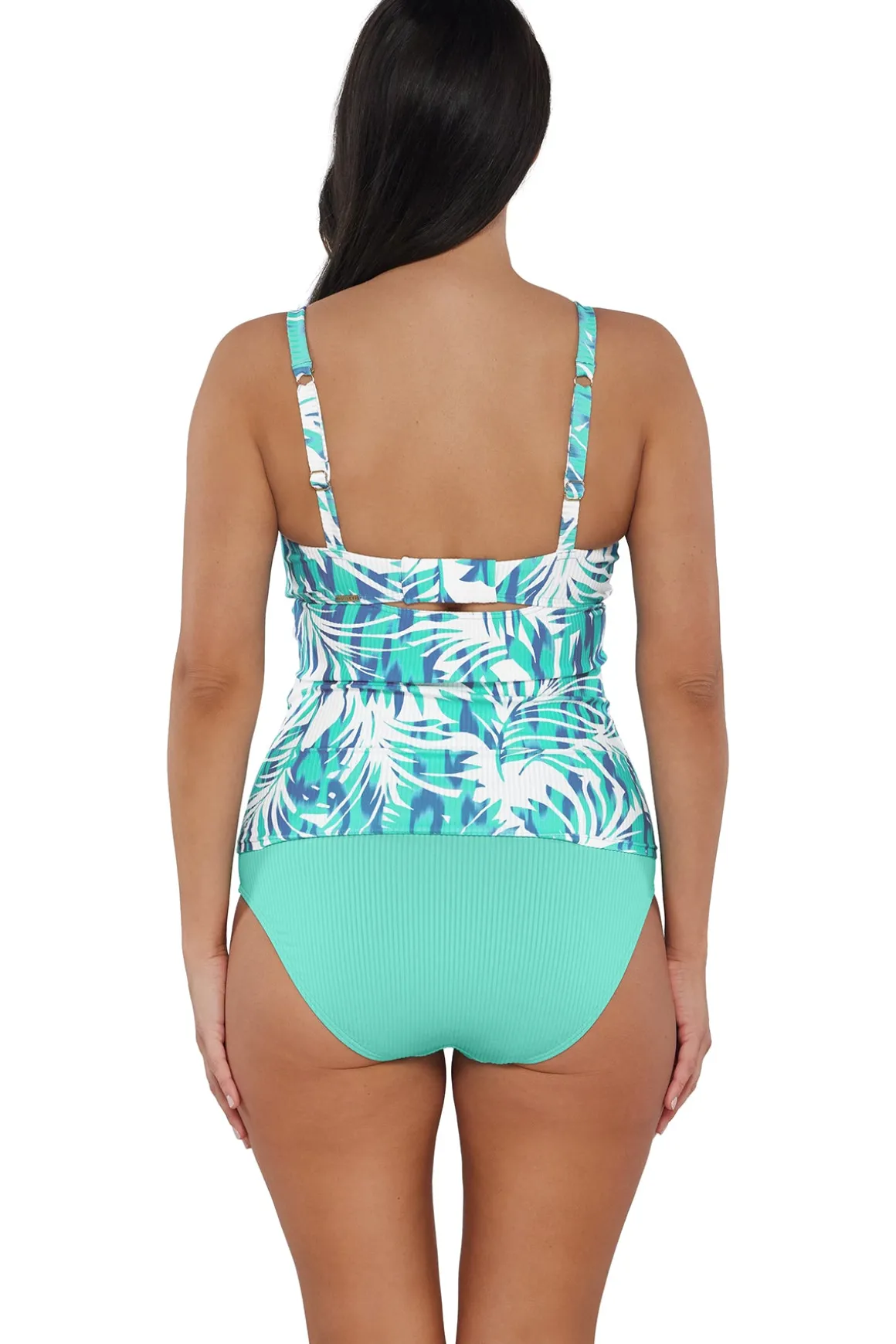 Sunsets Sea Breeze Sandbar Rib Zuri V-Wire Tankini Top