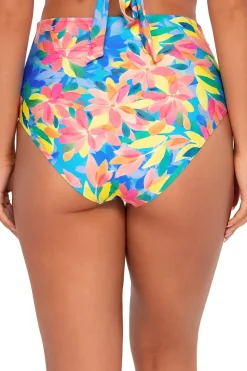 Sunsets Shoreline Petals Capri High Waist Bottom