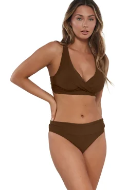 Sunsets Tiki Brown Elsie Top
