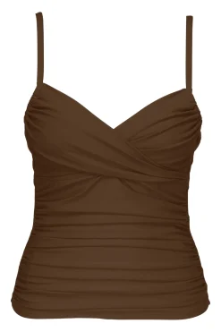 Sunsets Tiki Brown Simone Tankini Top