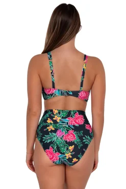 Sunsets Twilight Blooms Hannah High Waist Bottom