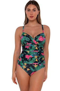 Sunsets Twilight Blooms Serena Tankini Top