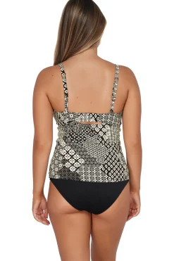 Sunsets Venice Seagrass Texture Zuri V-Wire Tankini Top
