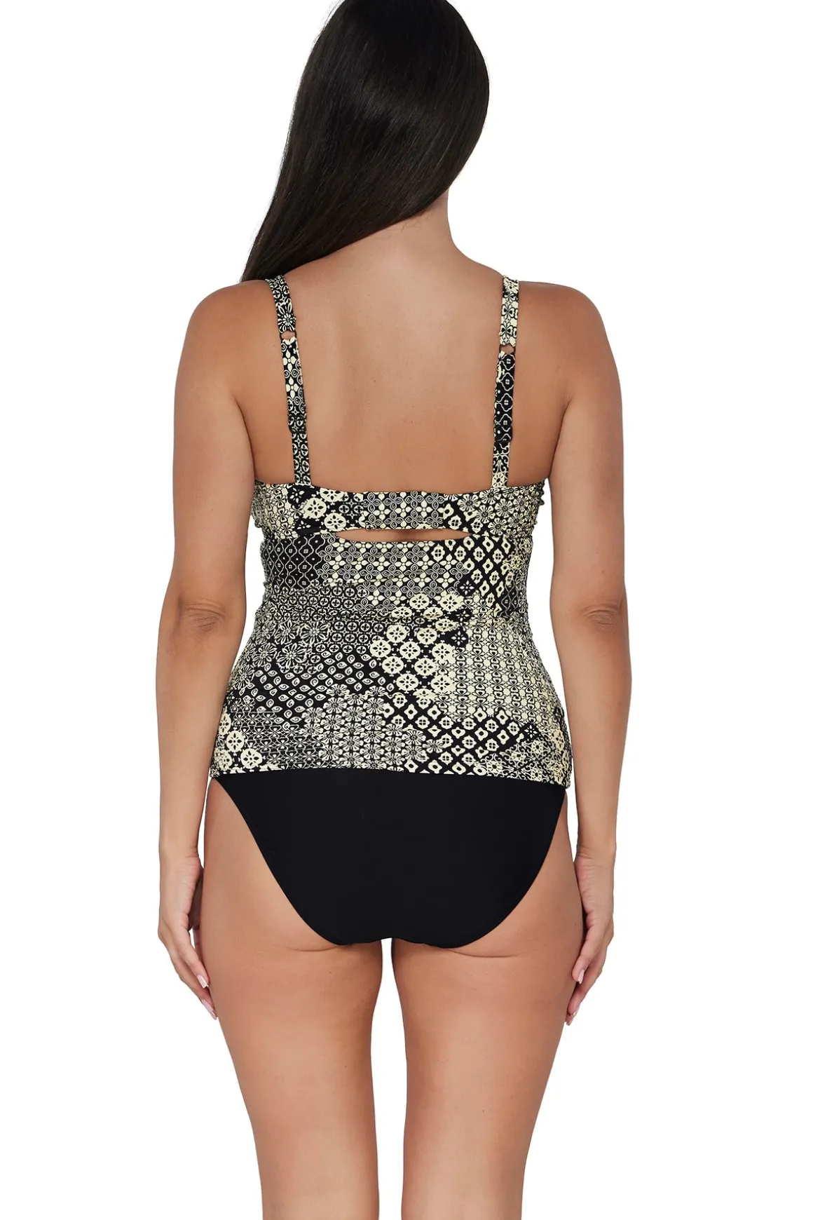 Sunsets Venice Seagrass Texture Zuri V-Wire Tankini Top