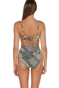 Sunsets Venice Seagrass Texture Hannah High Waist Bottom