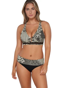 Sunsets Venice Seagrass Texture Capri High Waist Bottom