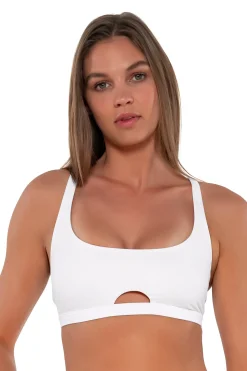 Sunsets White Lily Brandi Bralette Top