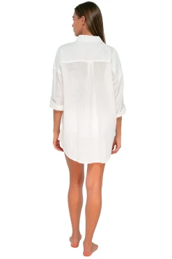 Sunsets White Lily Delilah Shirt